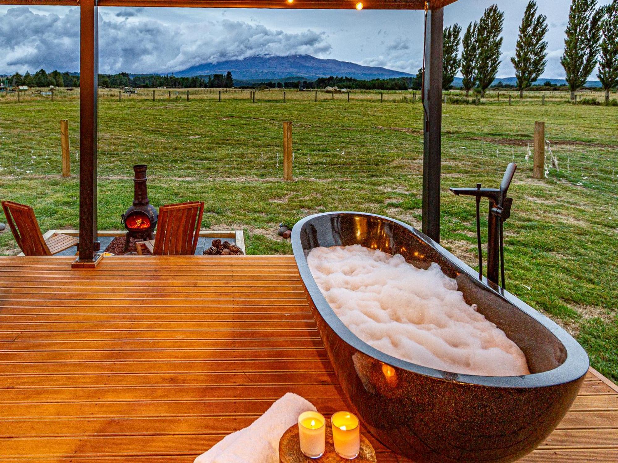 Mangateitei Views - Rangataua Tiny Home Ohakune Eksteriør billede