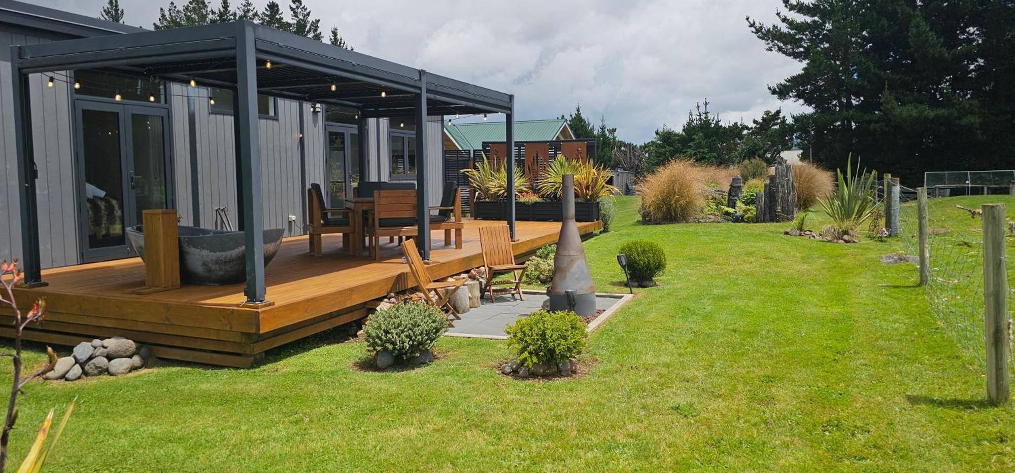 Mangateitei Views - Rangataua Tiny Home Ohakune Eksteriør billede
